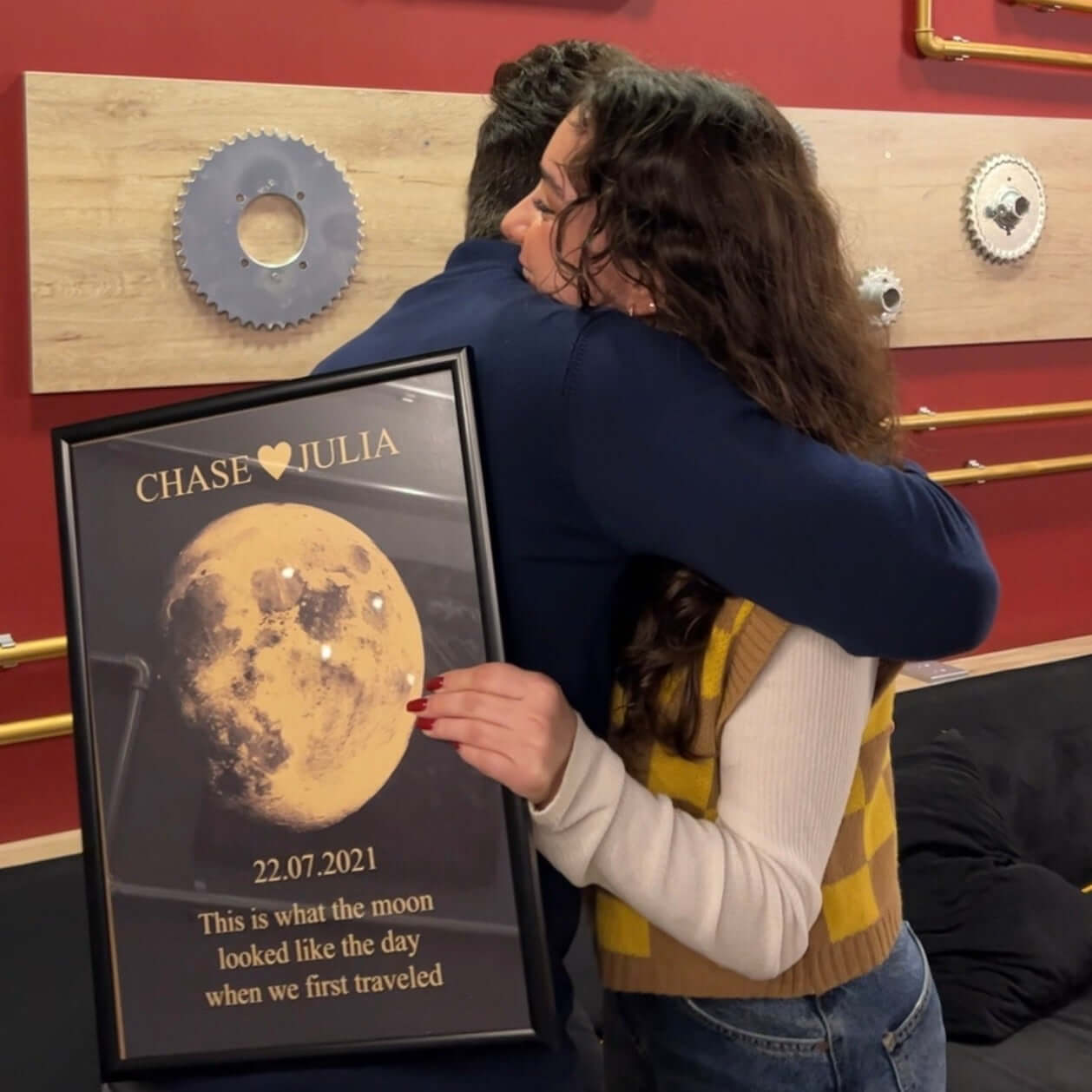 Hand-Crafted Personalized Moon Phase Art