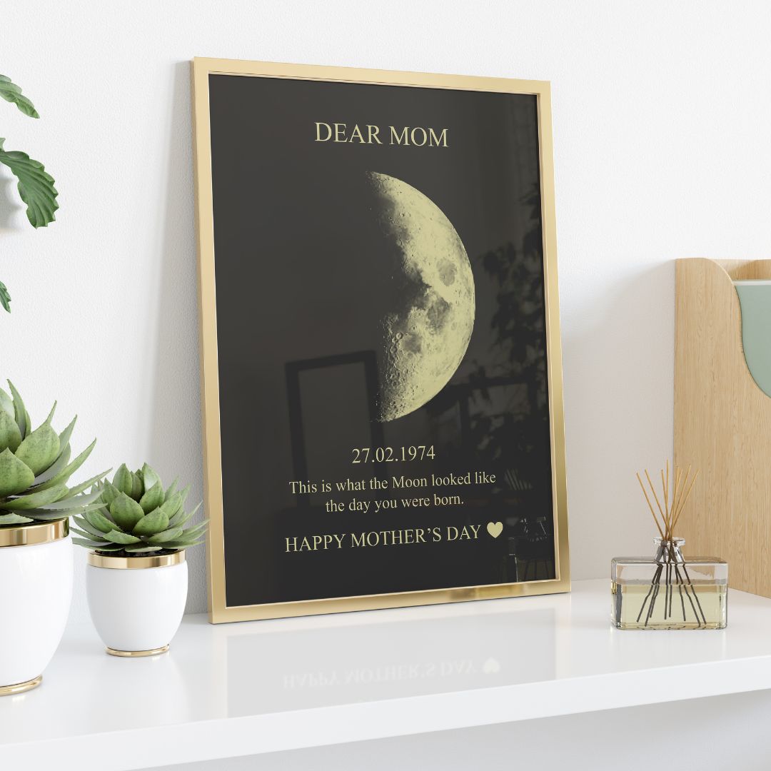 Hand-Crafted Personalized Moon Phase Art