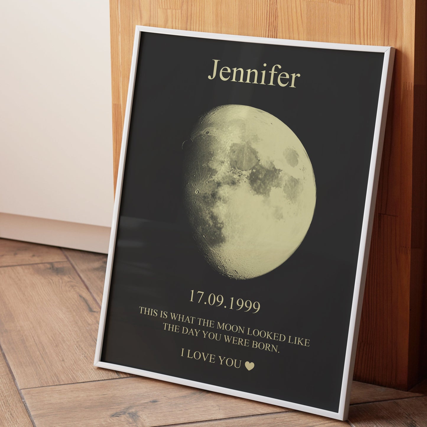 Hand-Crafted Personalized Moon Phase Art
