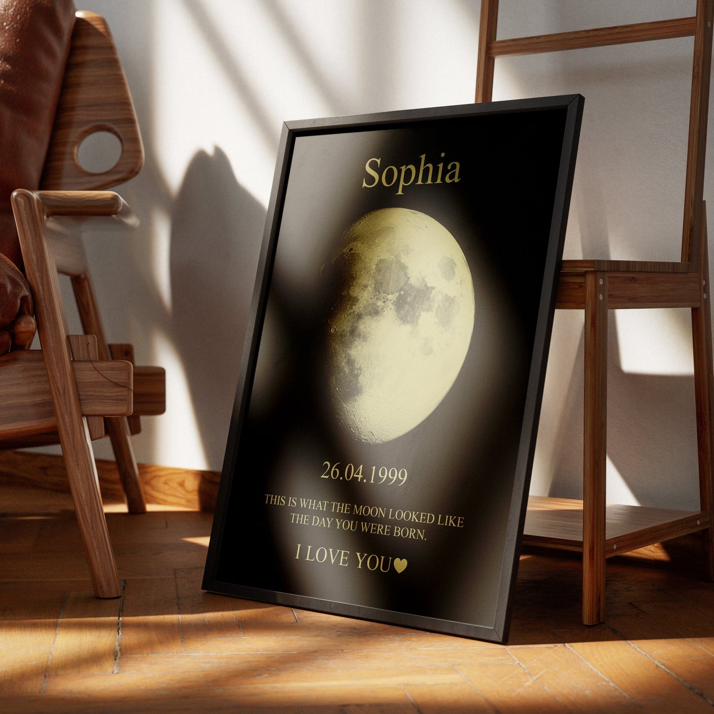 Hand-Crafted Personalized Moon Phase Art