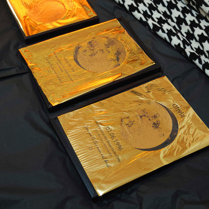 Personalized Gold Foil Moon Phase Art Print 5