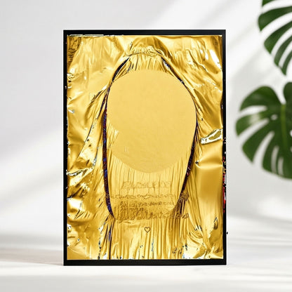 Hand-Crafted Personalized Black Foil Moon Phase Art Print