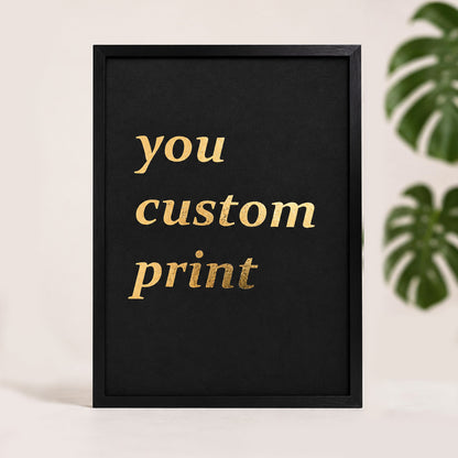 Personalized Gold Foil Moon Phase Art Print 5